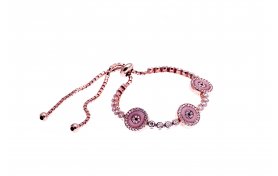 ROSE ZİRKON TAŞLI AYARLANILABİLİR BİLEKLİK