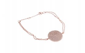 ROSE ZİNCİRLİ BEYAZ ZİRKON TAŞLI BİLEKLİK